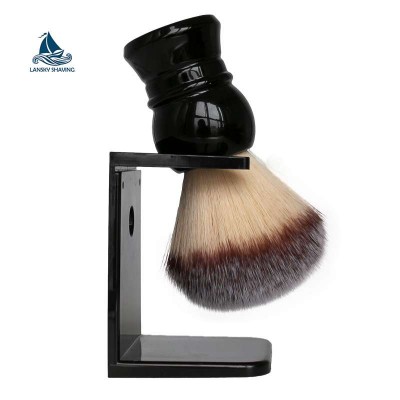 Cheap Wet shaving kit custom with brush drip stand plastic