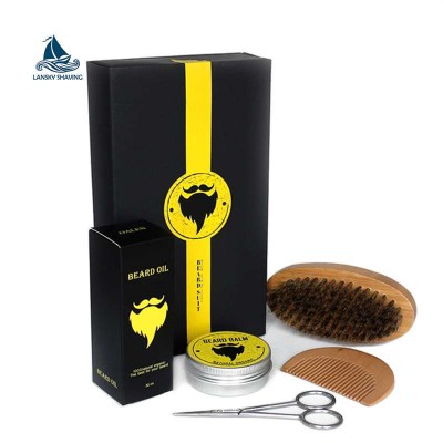 Best seller Beard brush and comb set beard care kit for men gift set